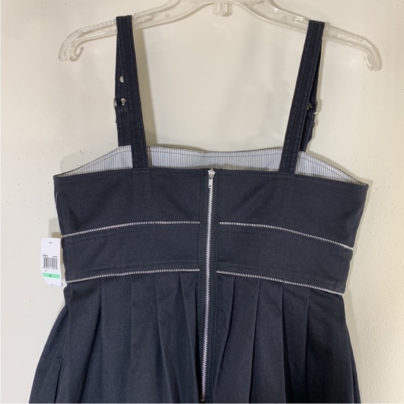 MAGGY LONDON Black Zipper Decorated Pleat Dress.  8. NWT. - Picture 8 of 9